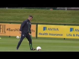 Republic Of Ireland Training Before World Cup Qualifier Against Austria