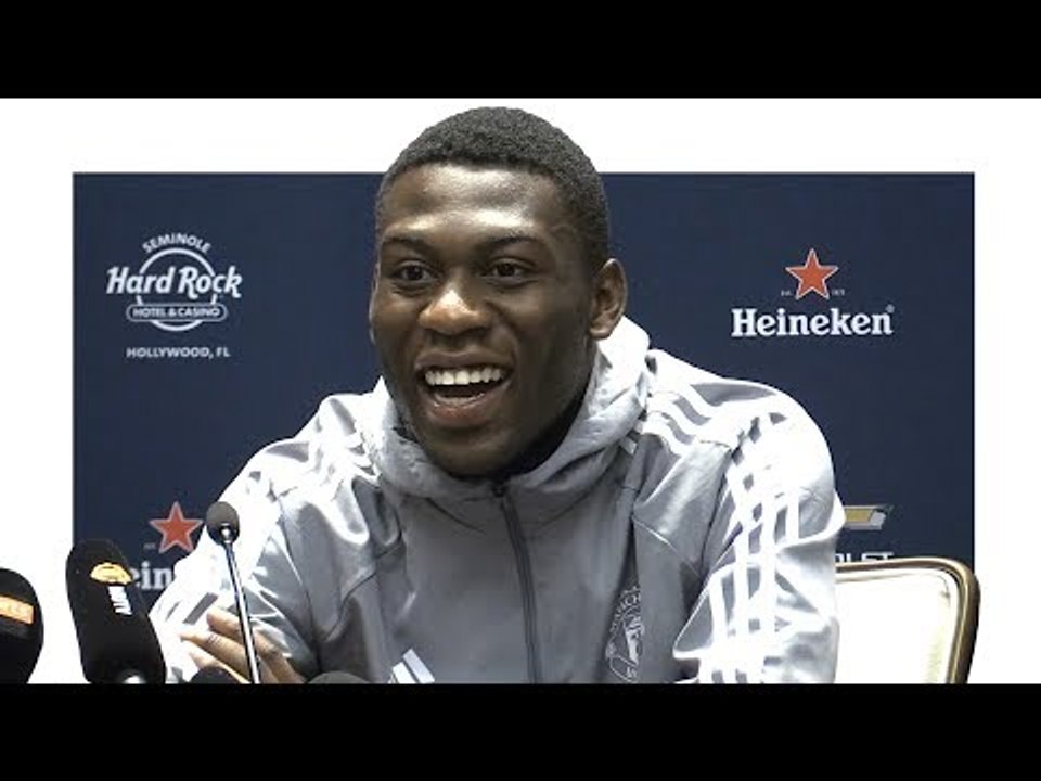 Timothy Fosu-Mensah Pre-Match Press Conference - Real Madrid v Manchester United -Man Utd Tour 2017
