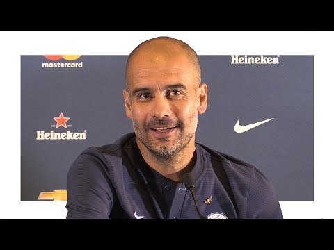 Pep Guardiola Pre-Match Press Conference - Manchester United v Manchester City - Man Utd Tour 2017