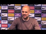 Manchester City 7-2 Stoke - Pep Guardiola Post Match Press Conference - Embargo Extras