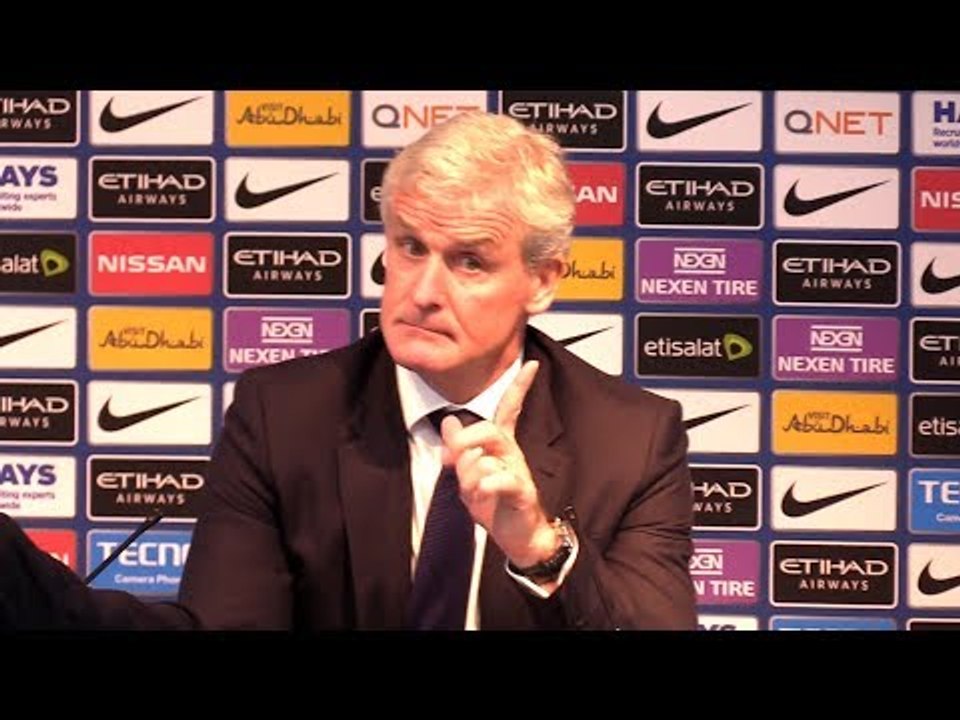Manchester City 7-2 Stoke - Mark Hughes Full Post Match Press Conference - Premier League
