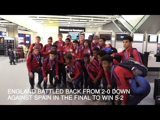 England's Under-17 World Cup Winners Return Home