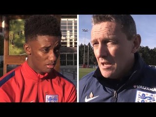 England U21's Aidy Boothroyd & Demarai Gray Preview Ukraine Qualifier