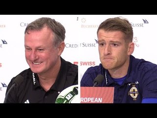 Michael O'Neill & Steven Davis Full Press Conference - Switzerland v Northern Ireland