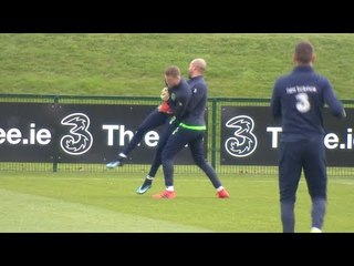 Ireland Train Ahead Of World Cup Qualifier Against Denmark