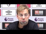 Bournemouth 0-4 Liverpool - Jurgen Klopp Post Match Press Conference - Premier League #BOULIV