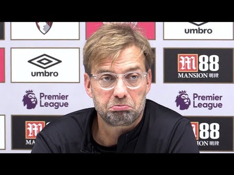 Bournemouth 0-4 Liverpool - Jurgen Klopp Post Match Press Conference - Premier League #BOULIV