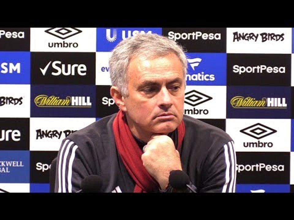 Everton 0-2 Manchester United - Jose Mourinho Post Match Press Conference - Hits Back At Scholes