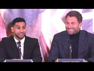 Amir Khan & Eddie Hearn Press Conference - Announces Return To UK Boxing