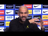 Pep Guardiola Pre-Match Press Conference - Crystal Palace v Manchester City - Embargo Extras