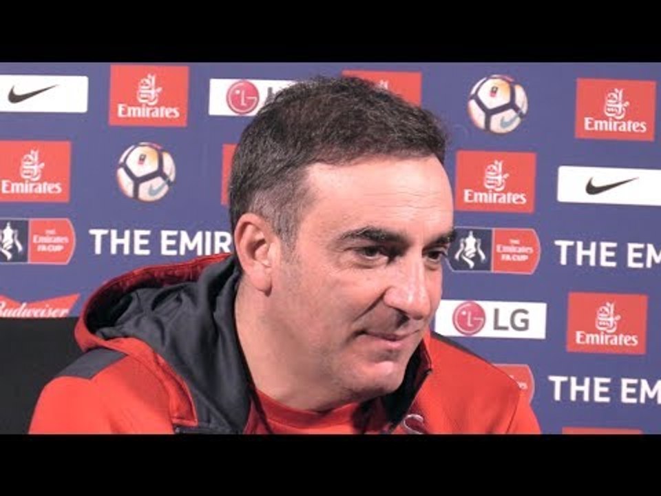 Carlos Carvalhal Full Pre-Match Press Conference - Swansea v Notts County - FA Cup Replay