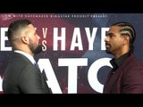 David Haye & Tony Bellew Square-Up Ahead Of May Rematch