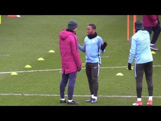 Manchester City Train Ahead Of Champions League Game Against Basel