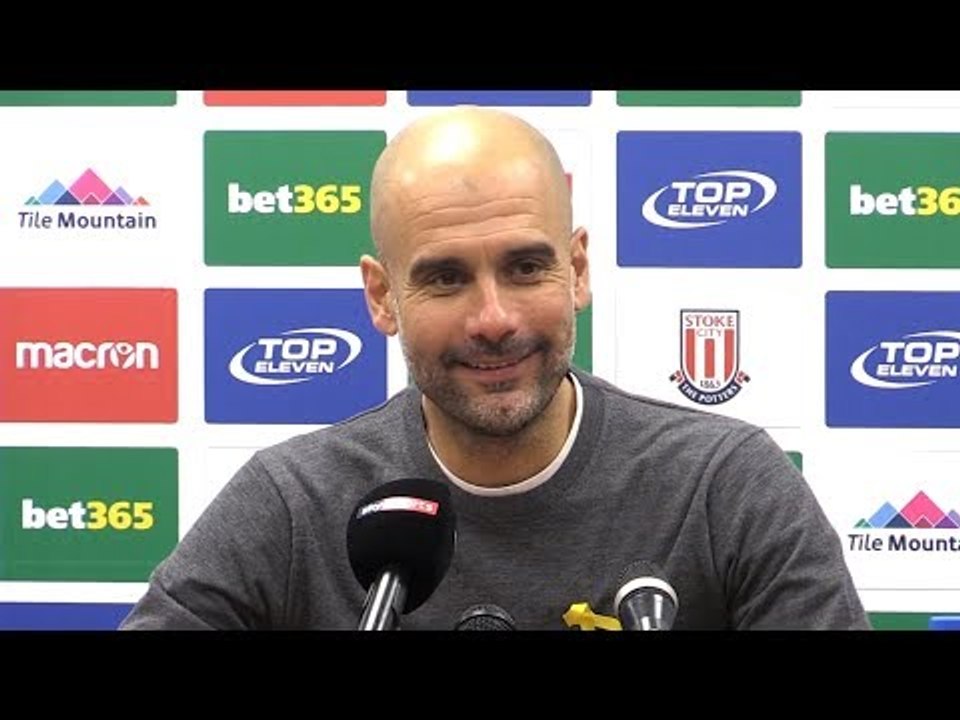 Stoke City 0-2 Manchester City - Pep Guardiola Full Post Match Press Conference - Premier League