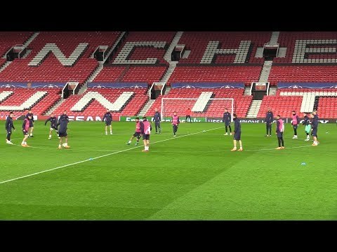 Sevilla Train At Old Trafford Ahead Of Manchester United Champions League Clash