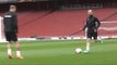 CSKA Moscow Players Train At The Emirates Stadium Ahead Of Arsenal Clash