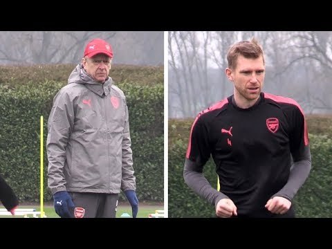 Arsenal Train Ahead Of Europa League Quarter-Final Against CSKA Moscow