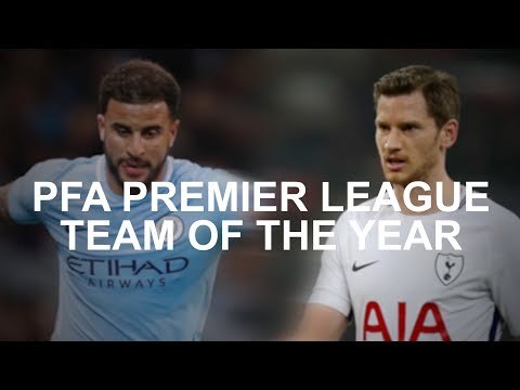 PFA Premier League Team Of The Year - Man City Lead The Way With 5 Players
