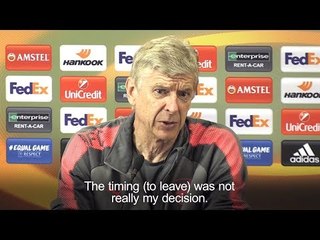 Arsene Wenger - 'Timing Of My Departure Not My Decision'