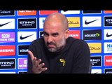 Pep Guardiola Pre-Match Press Conference - Tottenham v Manchester City - Embargo Extras