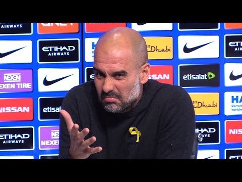 Pep Guardiola Pre-Match Press Conference - Tottenham v Manchester City - Embargo Extras