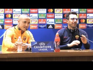 Eusebio Di Francesco & Radja Nainggolan Pre-Match Press Conference - Roma v Liverpool - Semi-Final