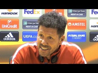 Diego Simeone Full Pre-Match Press Conference - Arsenal v Atletico Madrid - Europa League