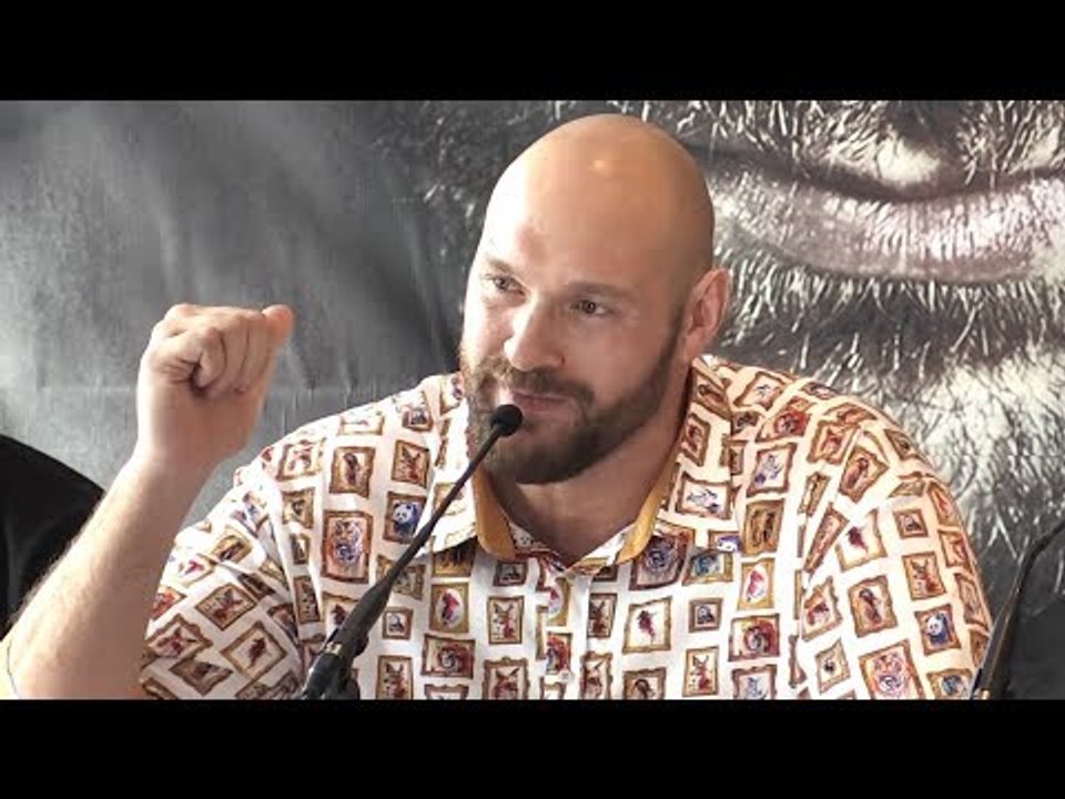 Tyson Fury Press Conference - Claims He Could Beat Deontay Wilder With One Hand