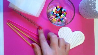 ♡ DIY Déco Saint Valentin avec des perles à repasser