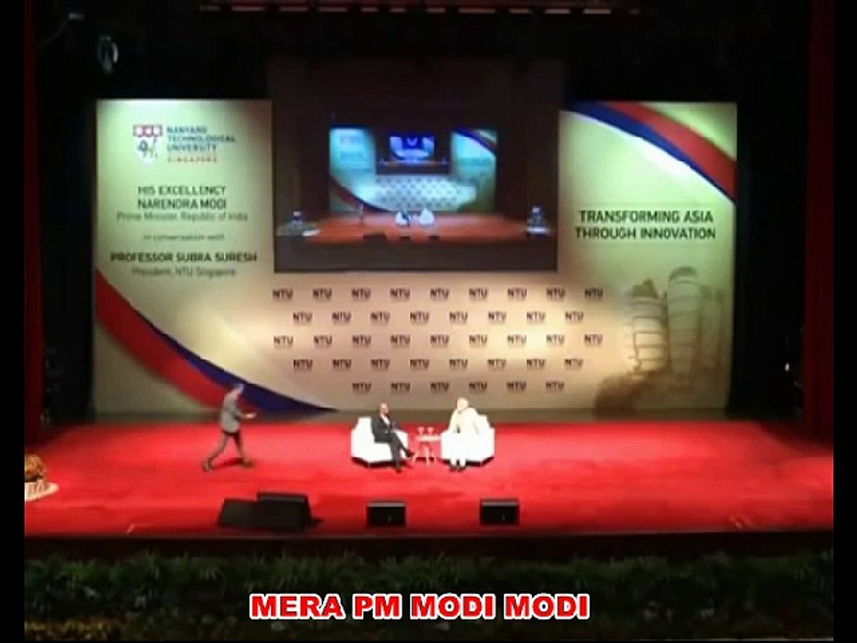 PM NARENDRA MODI IN Nanyang Technical University in Singapore