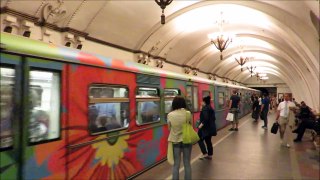 Ten Beautiful metro stations (Subways ) of Moscow, Russia