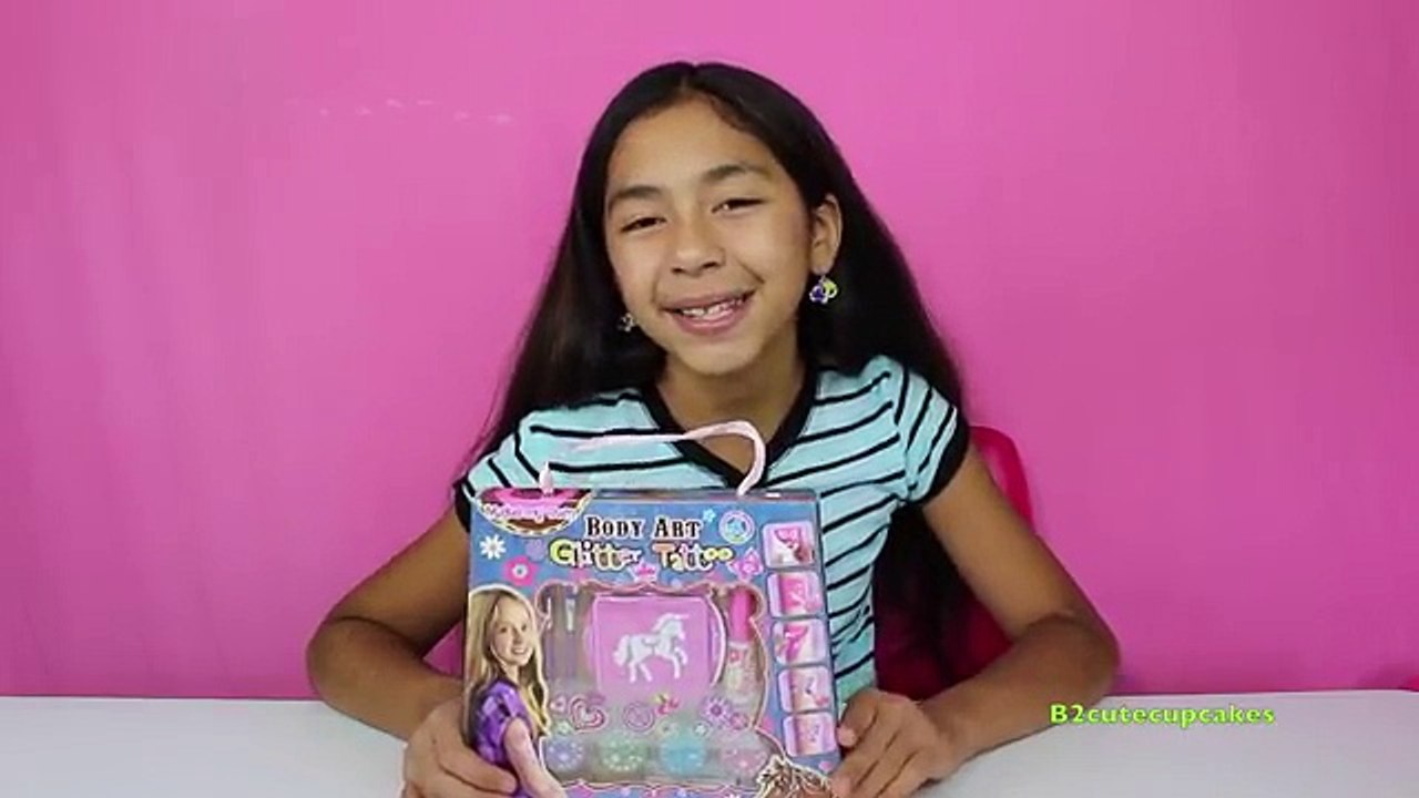 FUN DIY Body Art Glitter Tattoos How To Cute Sparkly Art | B2cutecupcakes