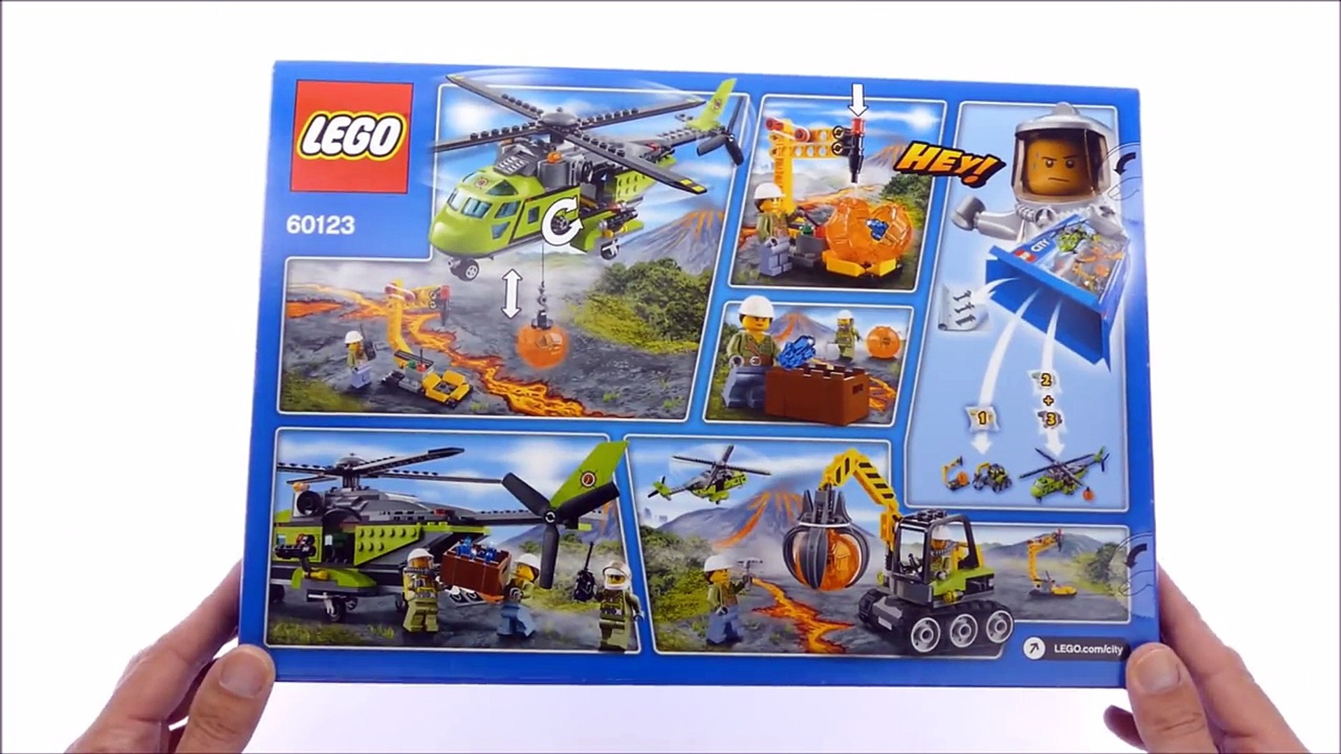 Lego City 60123 Volcano Supply Helicopter - Lego Speed Build Review - video  Dailymotion
