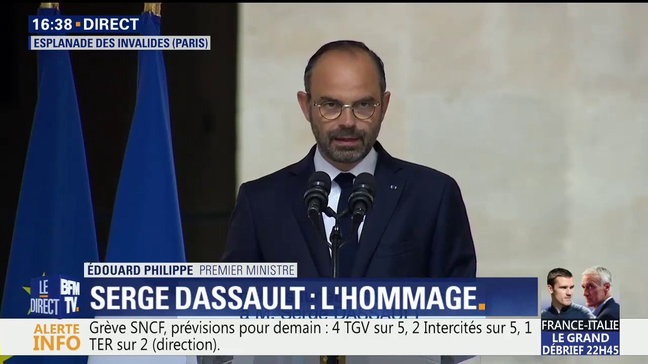 Edouard Philippe, rend hommage à Serge Dassault: "Il était visionnaire et patriote"