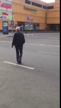 Il voulait juste aider cette canne et ses petits à traverser, il va le regretter!