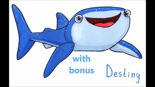 How To Draw Destiny from Finding Dory ✎ YouCanDrawIt ツ 1080p HD