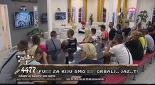 Zadruga - Zadrugari gledaju klip na kom Kija i Sloba plešu i grle se - 01.06.2018.