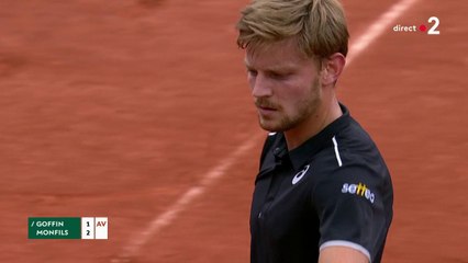 Roland-Garros 2018 : David Goffin à l'aise face à Monfils