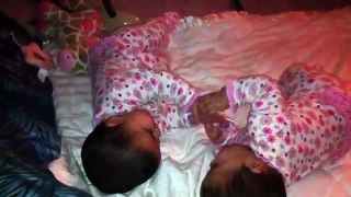 Babies playing with each other turns into girl fight