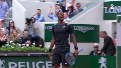 Roland-Garros 2018 : Monfils remporter le premier set au courage !