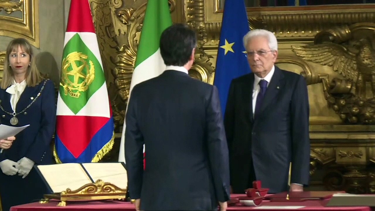 Giuseppe Conte juró como primer ministro de Italia