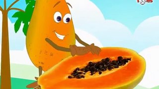 Fruit Rhymes - Papaya (English) for kids by Jingle Toons Nursary Rhymes Series (Animation)