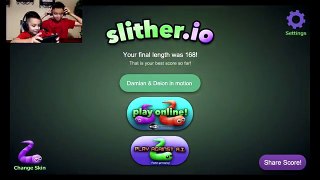 SLITHER.IO with Damian and Deion