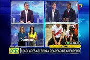 Comas: escolares celebran habilitación de Paolo Guerrero al Mundial