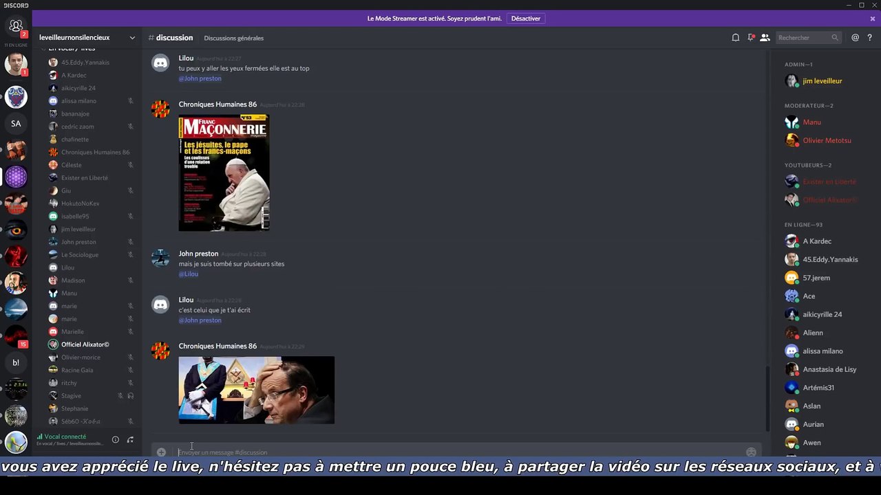 Jim Leveilleur - Live Discord du mercredi 21 mars 2018 - partie 3