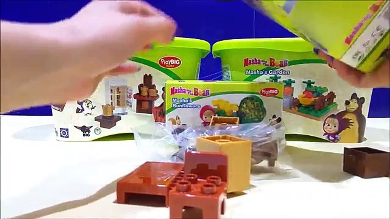 Masha And The Bear PlayBIG Bloxx TV Set And Sunflowers ★ Masha I Medved New new Toys Маша и Медведь