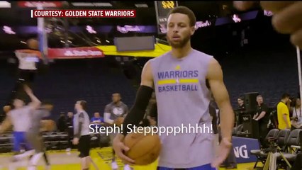 6-Year-Old 'Baby Steph' Cheers on Golden State Warriors