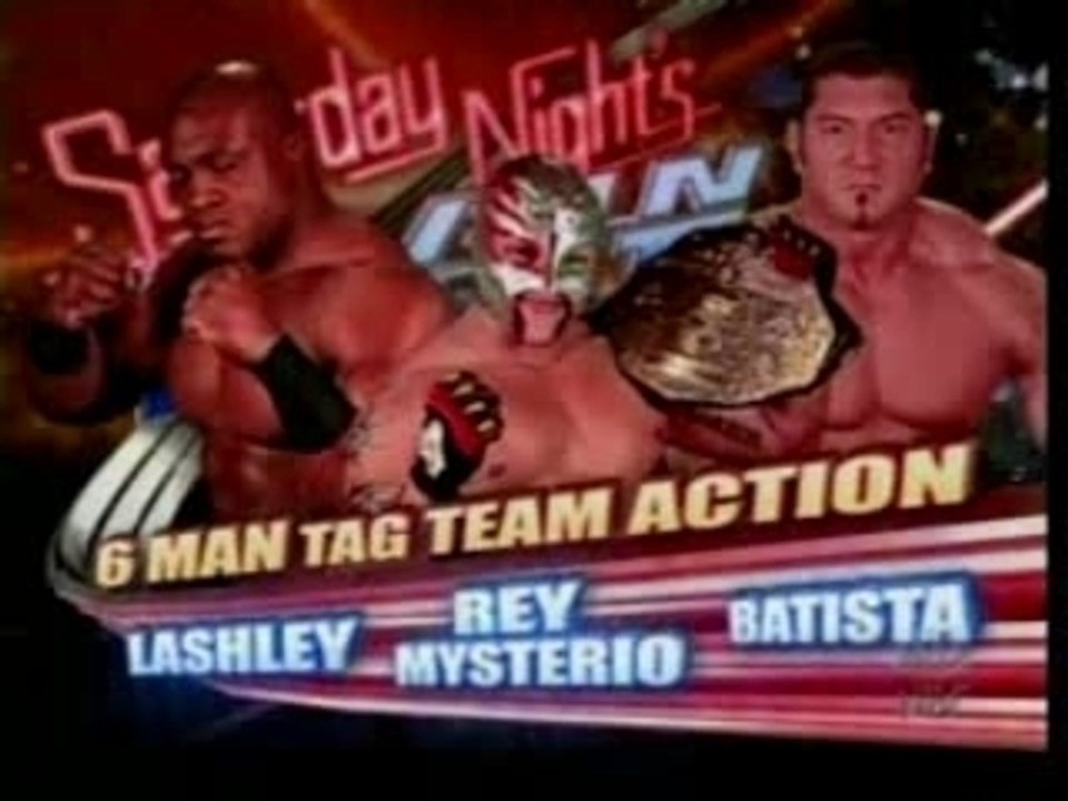 Wwe - batista, rey mysterio & bobby lashley vs booker t,