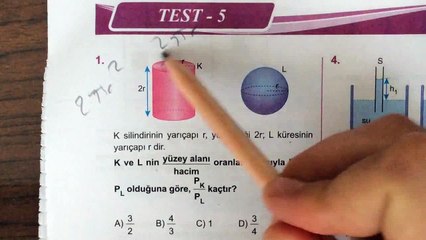 Fizik - Madde ve Özellikleri - Test 5