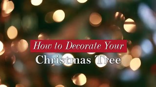 How to Decorate Your Christmas Tree